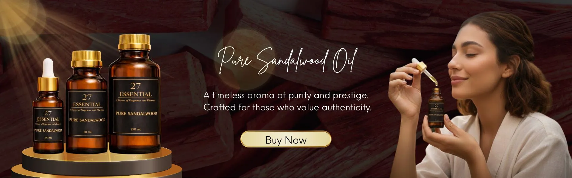 Sandalwood Essential Oil banner